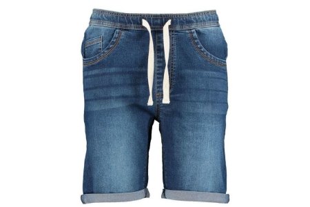 heren denim short denimblauw