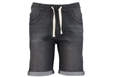 heren denim short zwart