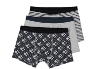 heren boxer 3 pack grijs