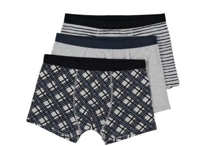 heren boxer 3 pack grijs