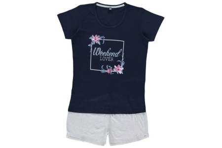 dames shortama navy