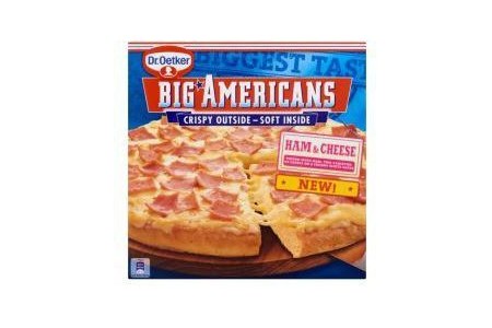 dr oetker big americans ham en cheese 410g