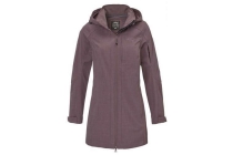 cynthia dames parka softshell paars