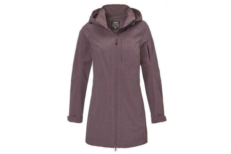 cynthia dames parka softshell paars