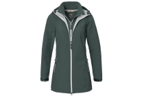 candella parka dames softshell donker groen