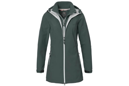 candella parka dames softshell donker groen