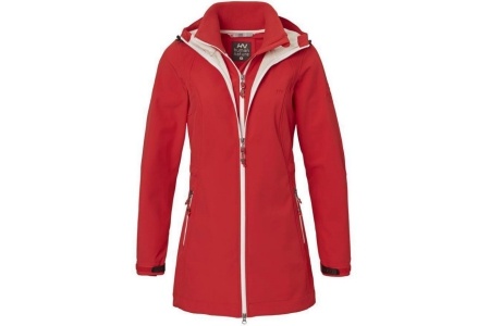 candella parka dames softshell rood