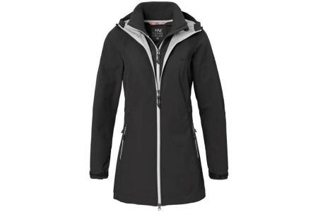 candella parka dames softshell zwart