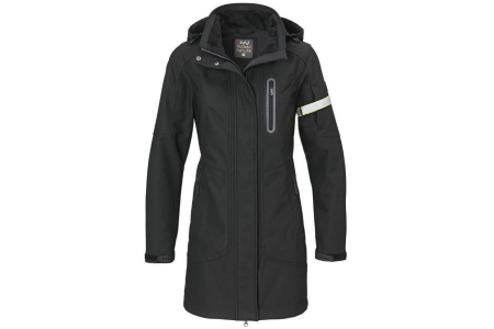 basma dames parka softshell zwart