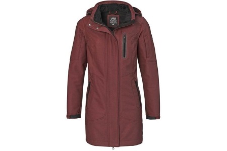 basma dames parka softshell aubergine