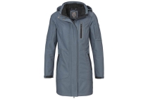 basma dames parka softshell blauw