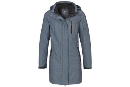 basma dames parka softshell blauw