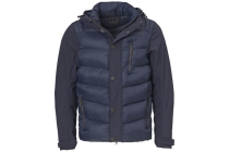 malik heren jas softshell navy