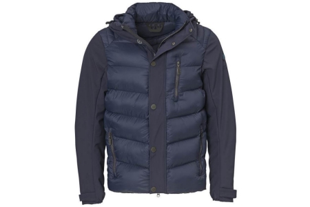 malik heren jas softshell navy