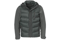 malik heren jas softshell donker groen