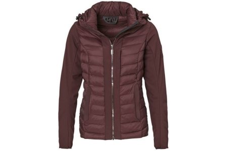 fientje dames jas softshell bordeaux