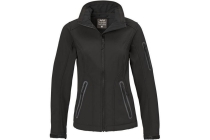 philou dames jas softshell zwart