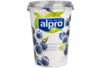 alpro soya yoghurtvariate blauwe bes