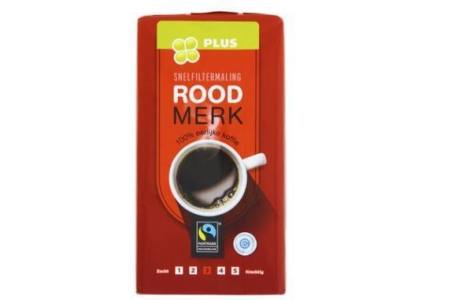 plus snelfilter koffie rood merk