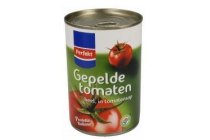 perfekt gepelde tomaten