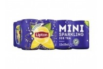 lipton sparkling mini 12 blikjes