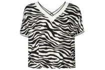 true spirit dames t shirt met zebraprint