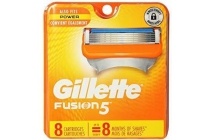 gilette fusion scheermesjes 8 stuks