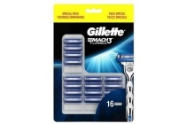 gillette mach 3 turbo scheermesjes 16 stuks