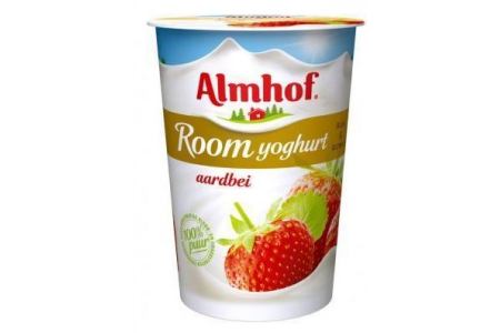almhof roomyoghurt aardbei