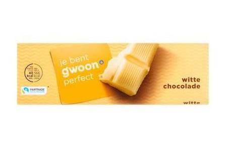 g woon witte chocoladereep 100 gram