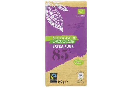 biologische fairtrade chocoladereep extra puur