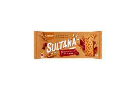 sultana fruitbiscuits spelt quinoa cranberry 5x3 stuks