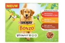 purina bonzo vitafit volwassenen hond 12 x 100g
