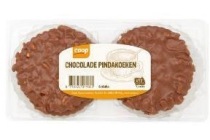 coop chocolade pindakoeken