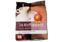 1 de beste koffiepads dark roast 36 stuks