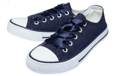 canvas sneakers donkerblauw