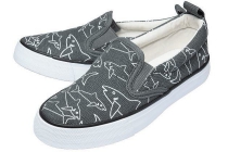 canvas sneakers legergroen haaien