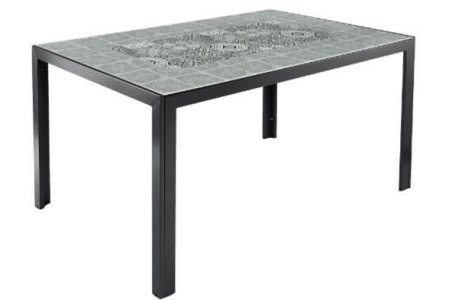 aluminium tuintafel grijs