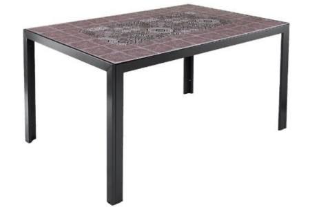 aluminium tuintafel rood