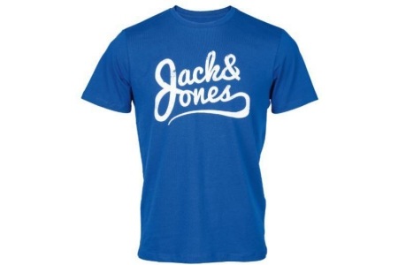 jack en jones t shirt blauw wit