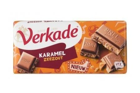 verkade krokante karamel zeezout chocolade