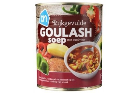 ah rijkgevulde goulash soep met rundvlees