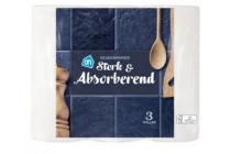 ah super absorberend keukenpapier 3 rollen