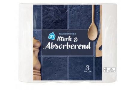 ah super absorberend keukenpapier 3 rollen