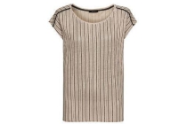 esmara damesshirt beige gestreept