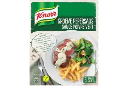 knorr saus groene peper