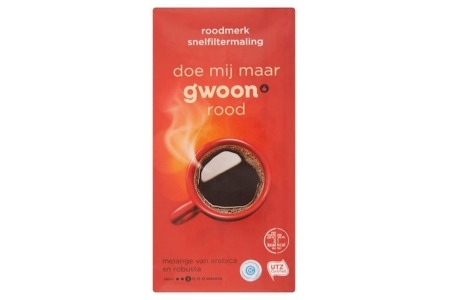 g woon snelfilter koffie rood