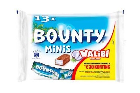 bounty mini uitdeelzak 13 stuks