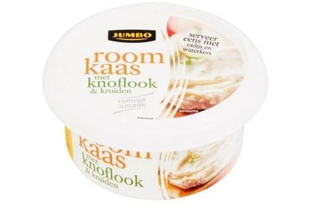 jumbo roomkaas met knoflook en kruiden 125g