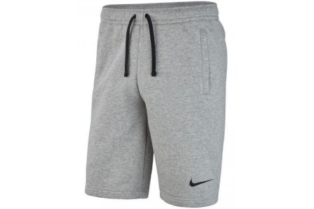 nike team club 19 korte sweatpants grijs